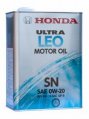 Моторное масло HONDA ULTRA LEO SN 0W20