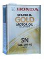 Моторное масло HONDA ULTRA GOLD SN 5W40